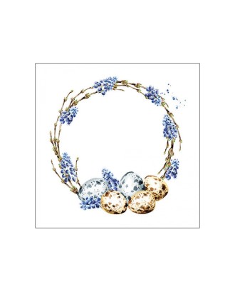 Servetele de masa, 20 buc, 33x33 cm,  Muscari Wreath - AMBIENTE
